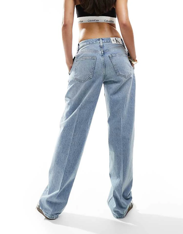 Calvin Klein Jeans 90s Straight Jeans In Light Wash For Women Denim Light 3 Calvin Klein Jeans 90s Straight Jeans In Light Wash For Women Denim Light - Image 3
