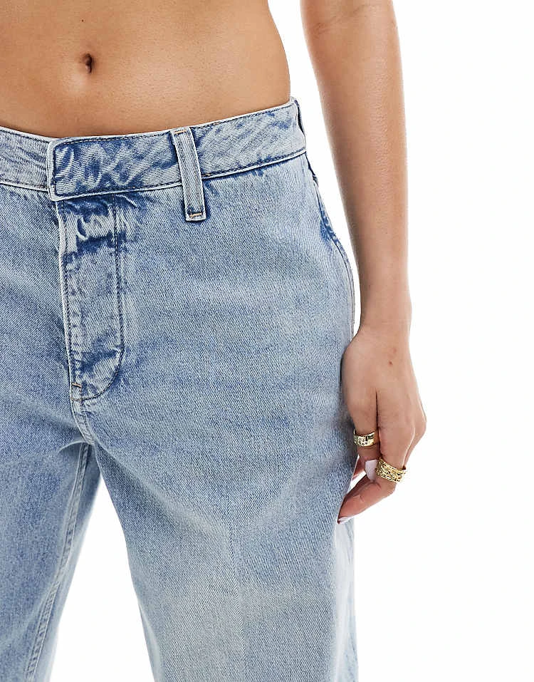 Calvin Klein Jeans 90s Straight Jeans In Light Wash For Women Denim Light 4 Calvin Klein Jeans 90s Straight Jeans In Light Wash For Women Denim Light - Image 4