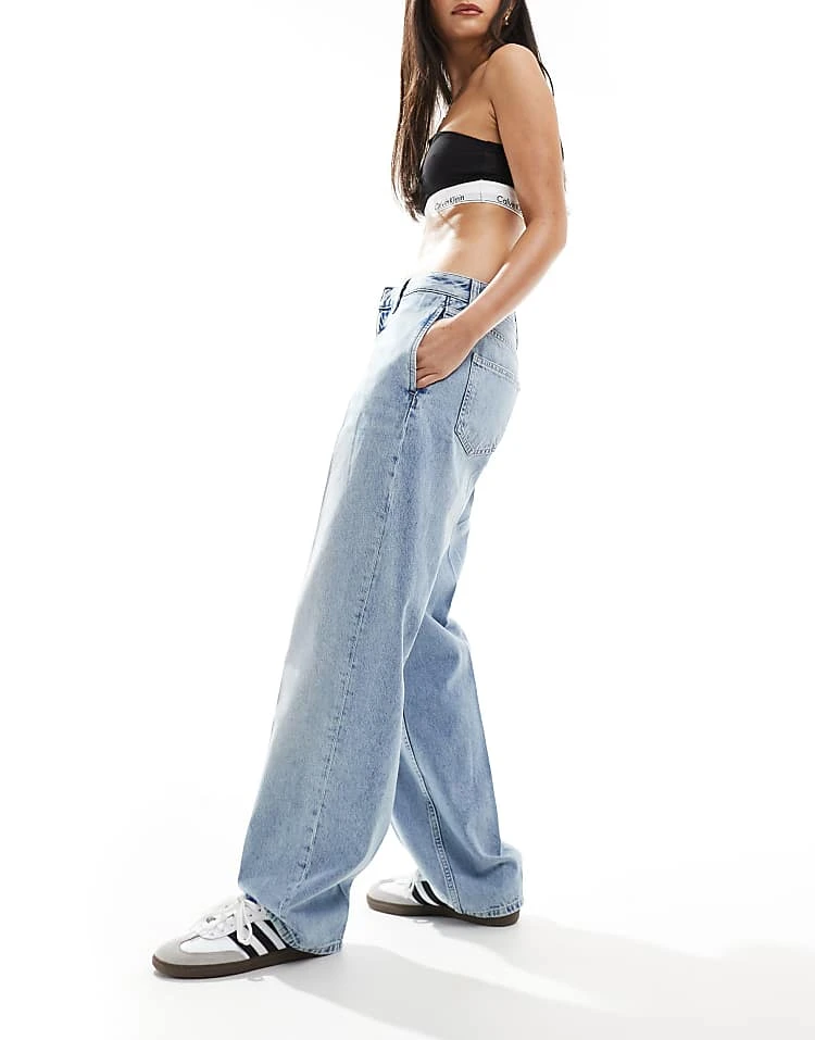 Calvin Klein Jeans 90s Straight Jeans In Light Wash For Women Denim Light 5 Calvin Klein Jeans 90s Straight Jeans In Light Wash For Women Denim Light - Image 5
