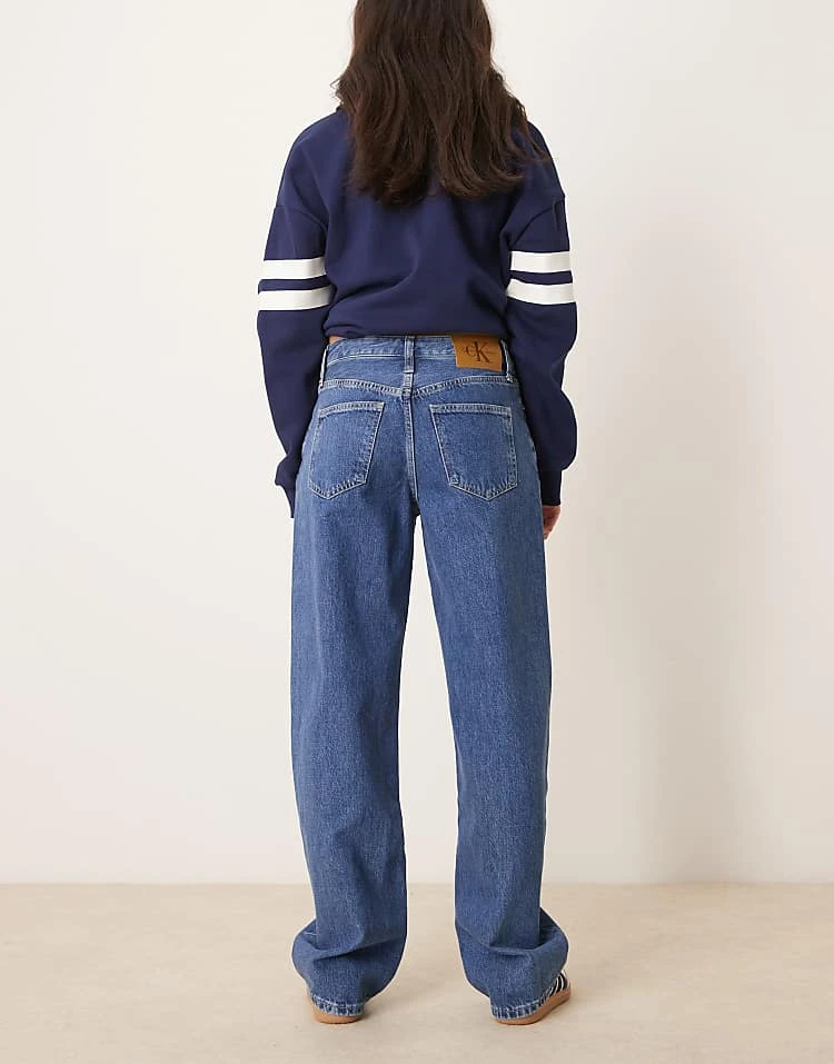 Calvin Klein Jeans 90s Loose Jeans In Mid Wash For Women Denim Medium 2 Calvin Klein Jeans 90s Loose Jeans In Mid Wash For Women Denim Medium - Image 2