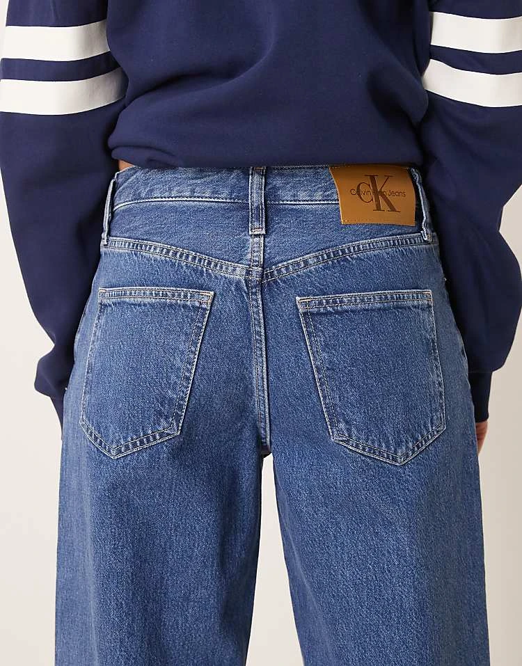 Calvin Klein Jeans 90s Loose Jeans In Mid Wash For Women Denim Medium 4 Calvin Klein Jeans 90s Loose Jeans In Mid Wash For Women Denim Medium - Image 4